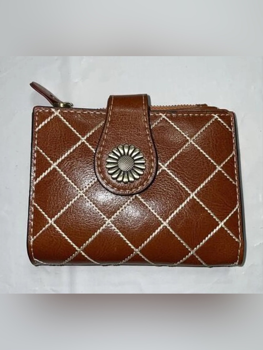 Stitched Leather Bifold Wallet